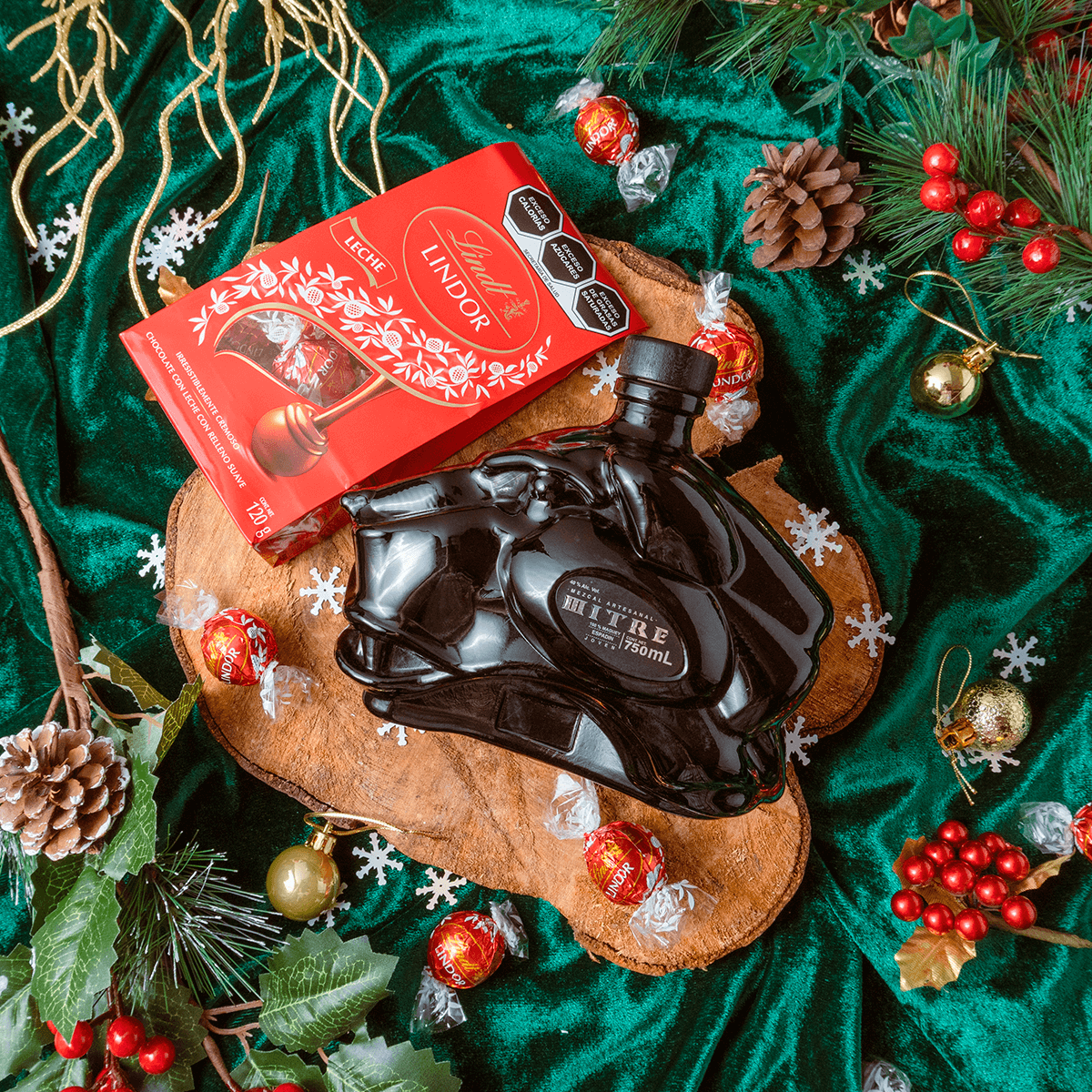 Degustación de Mezcal Mitre con chocolates Lindor - Perfecta combinación de sabores artesanales