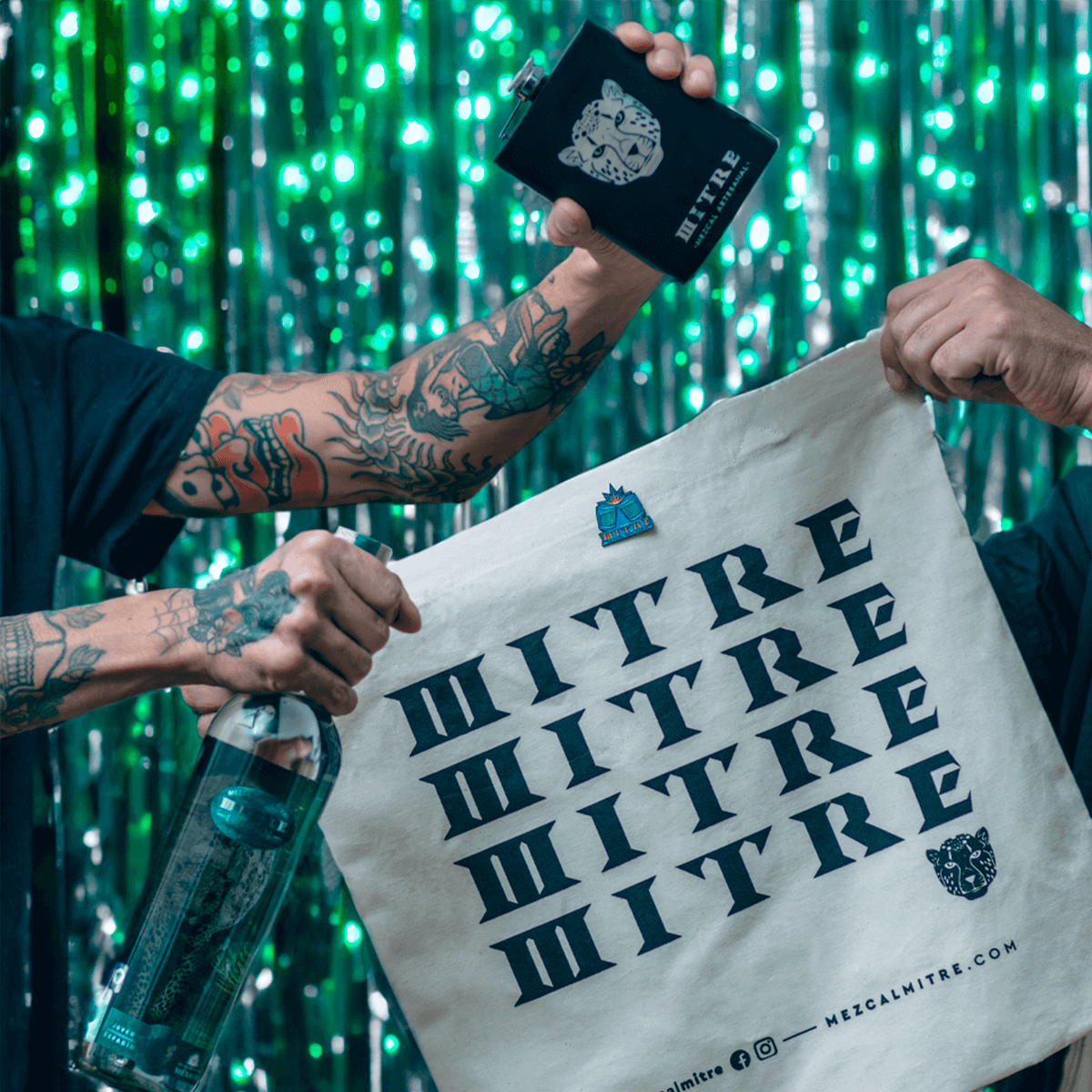 Ecobag ecológica del Kit Party Origen Mezcal Mitre - accesorio sostenible para amantes del mezcal artesanal
