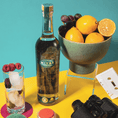 Cargar la imagen en la vista de la galería, Mezcal Mitre Origen servido con naranja y sal de gusano