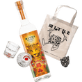 Cargar la imagen en la vista de la galería, Kit Party Origen Tamborines con mezcal, ecobag, vasos cruz y pin coleccionable - regalo fiesta