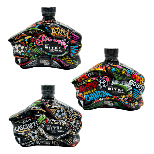Mezcal Mitre Espadín Edición Mundial — Botella Pintada a Mano - Mezcal Mitre