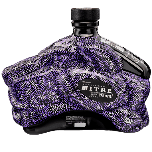 Mezcal Mitre Arte Colectivo | Botella Pintada a Mano | Pieza de Colección