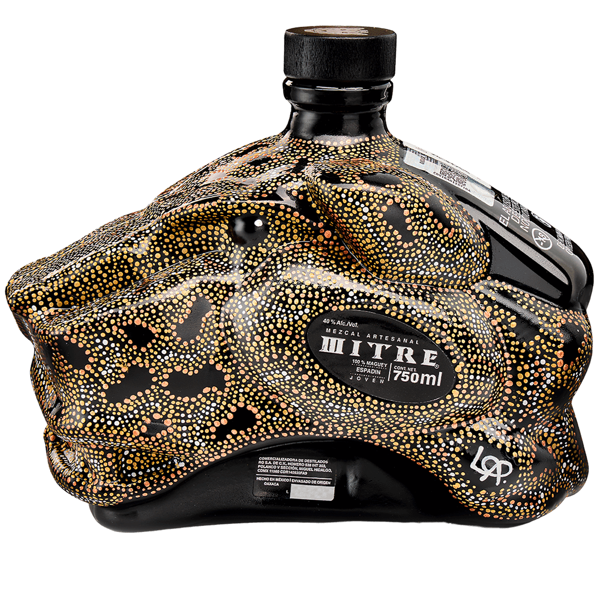 Mezcal Mitre Arte Colectivo | Botella Pintada a Mano | Pieza de Colección