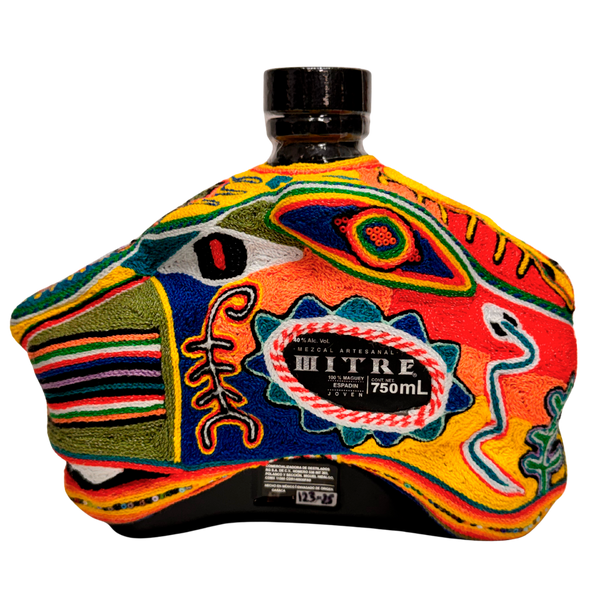 Botella Huichol de Estambre | Mezcal Mitre Espadín - Mezcal Mitre