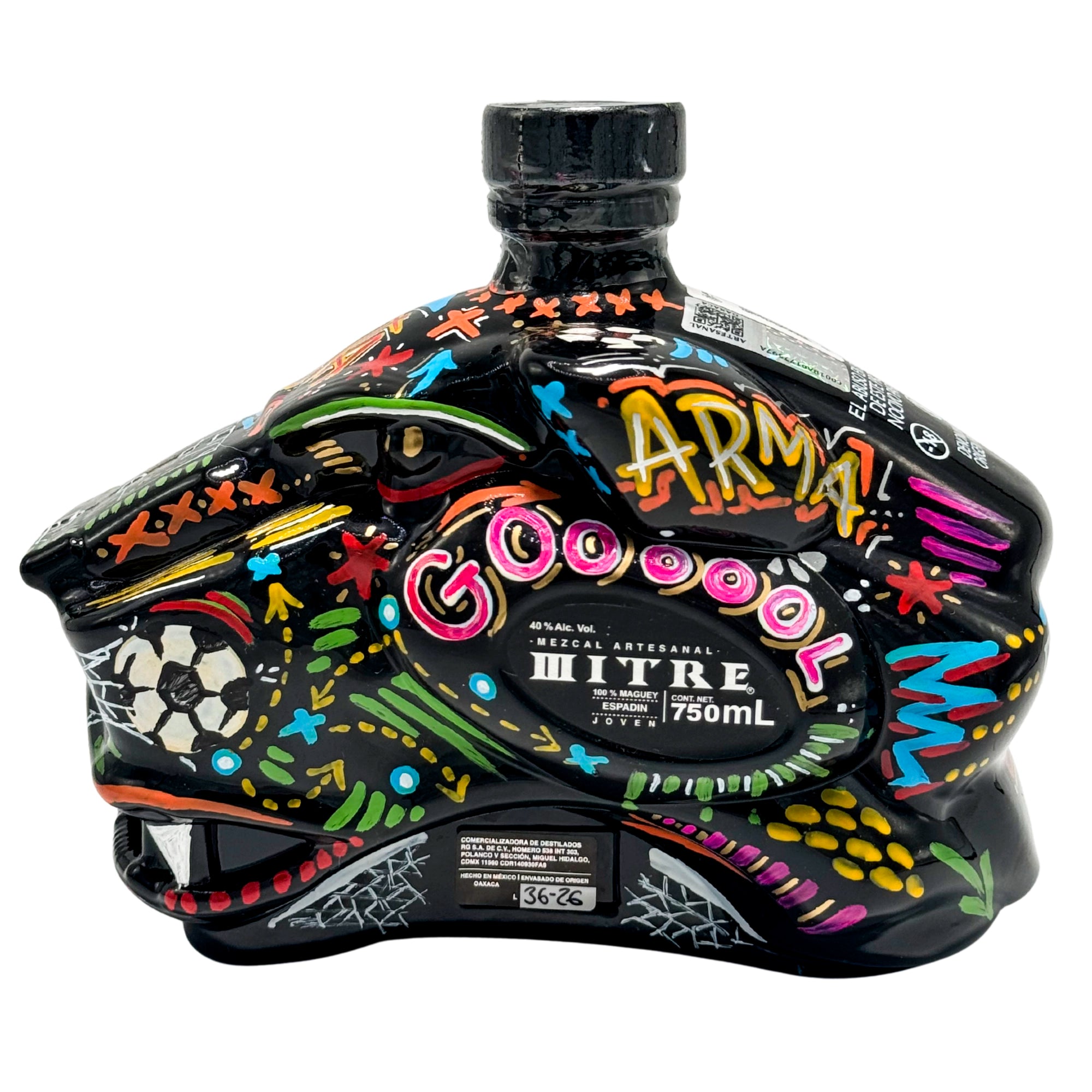 Mezcal Mitre Artisanal Collective Art | Hand Painted | Joven | 100% Maguey Espadín