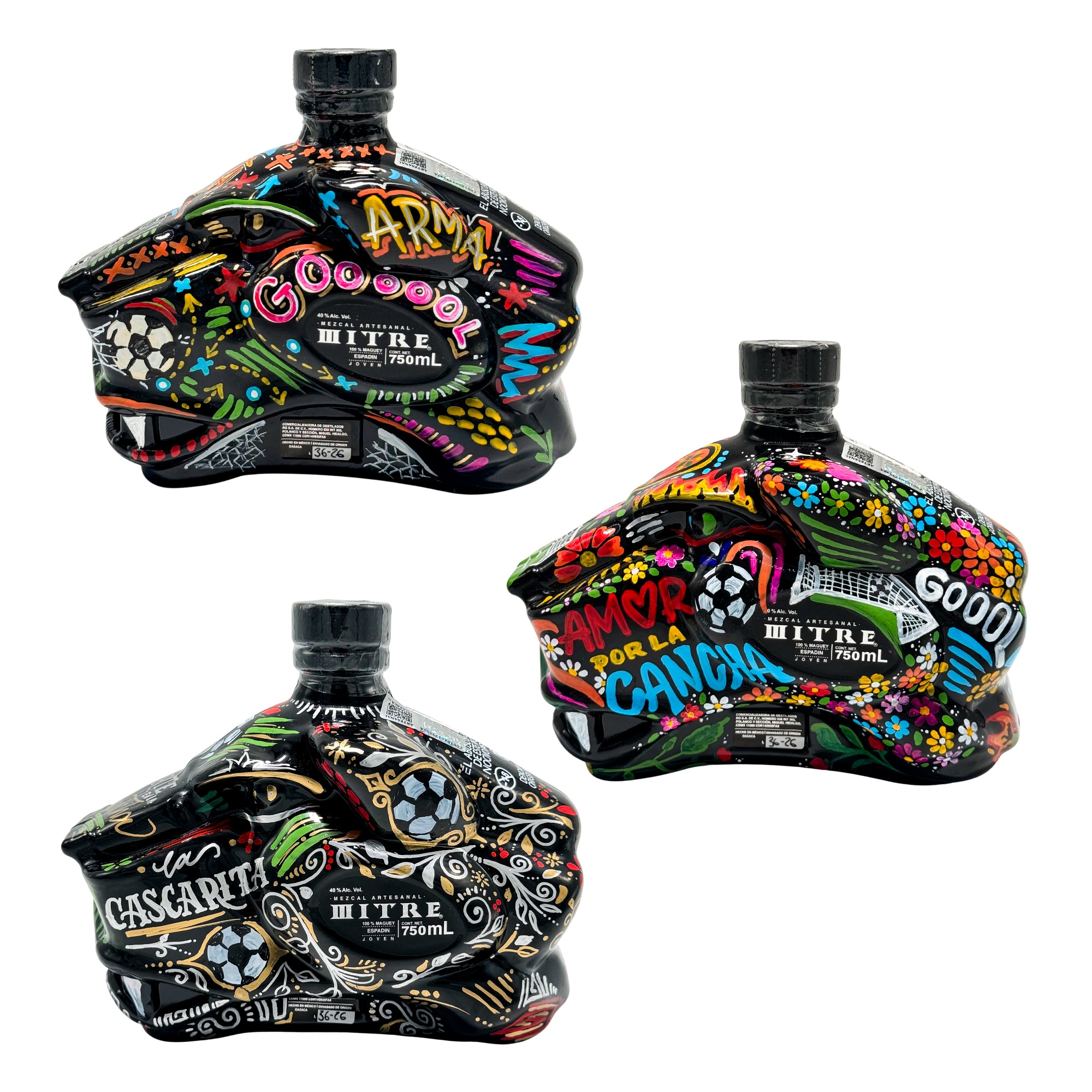 Mezcal Mitre Artisanal Collective Art | Hand Painted | Joven | 100% Maguey Espadín