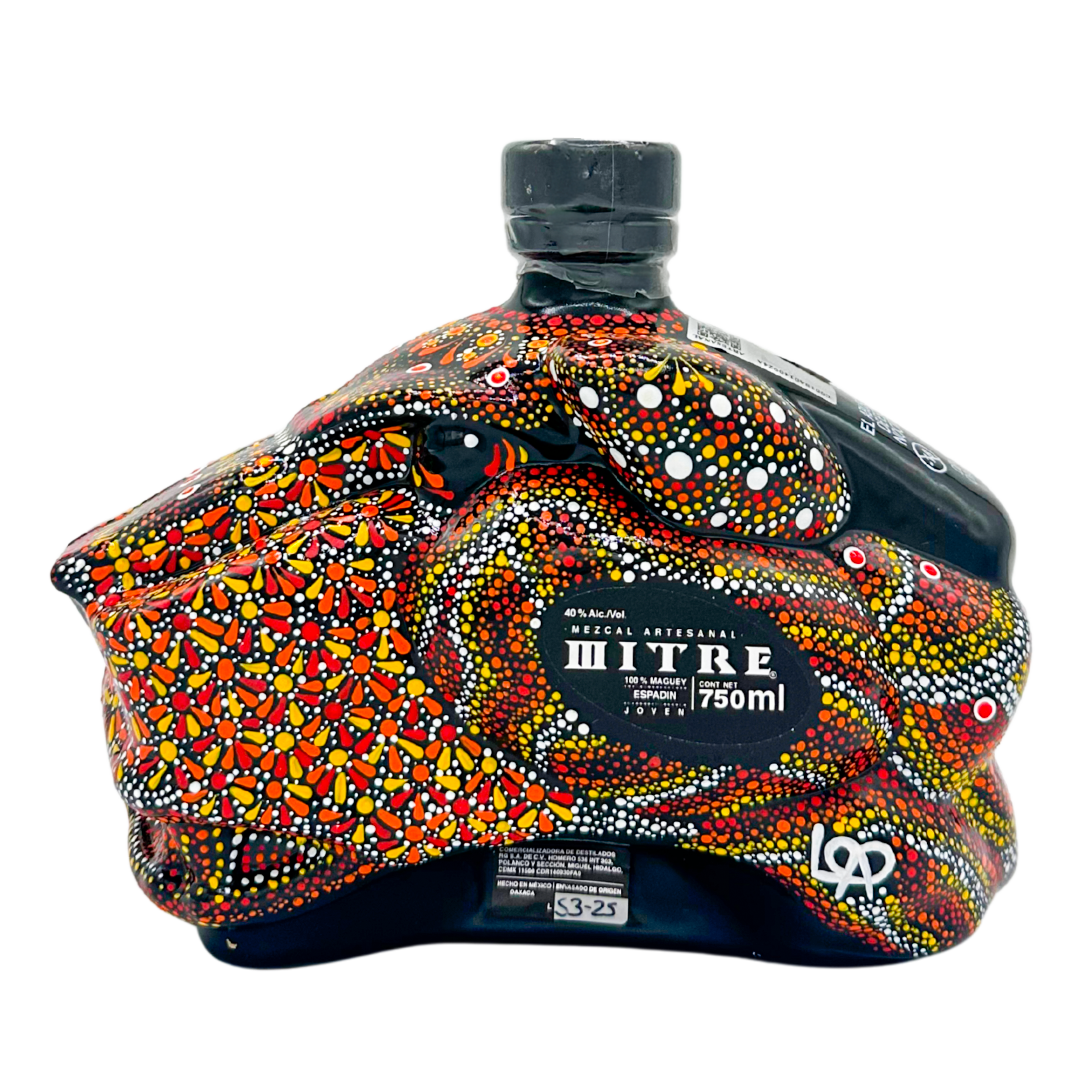 Mezcal Mitre Arte Colectivo | Botella Pintada a Mano | Pieza de Colección