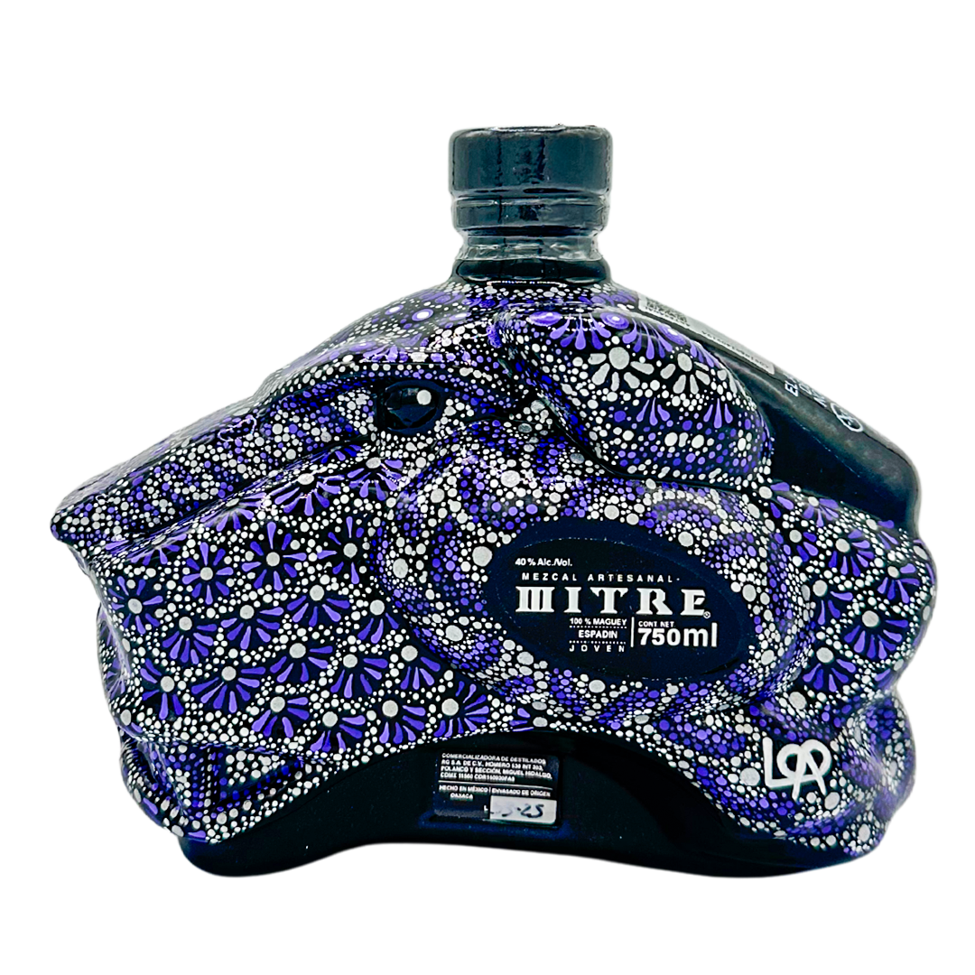 Mezcal Mitre Arte Colectivo | Botella Pintada a Mano | Pieza de Colección