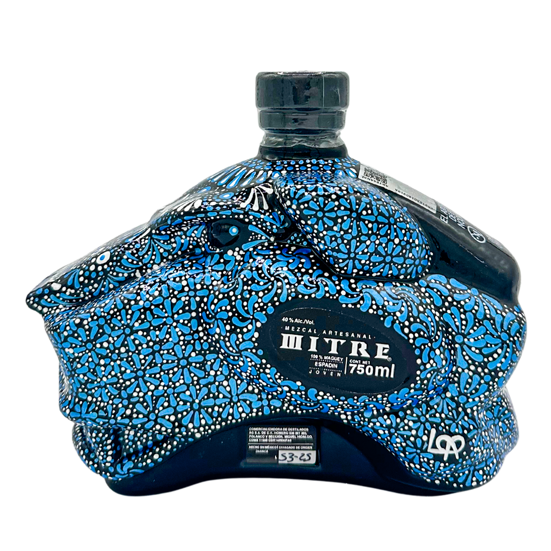 Mezcal Mitre Arte Colectivo | Botella Pintada a Mano | Pieza de Colección