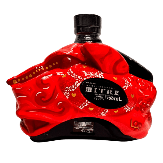 Mezcal Mitre Arte Colectivo | Botella Pintada a Mano | Pieza de Colección - Mezcal Mitre