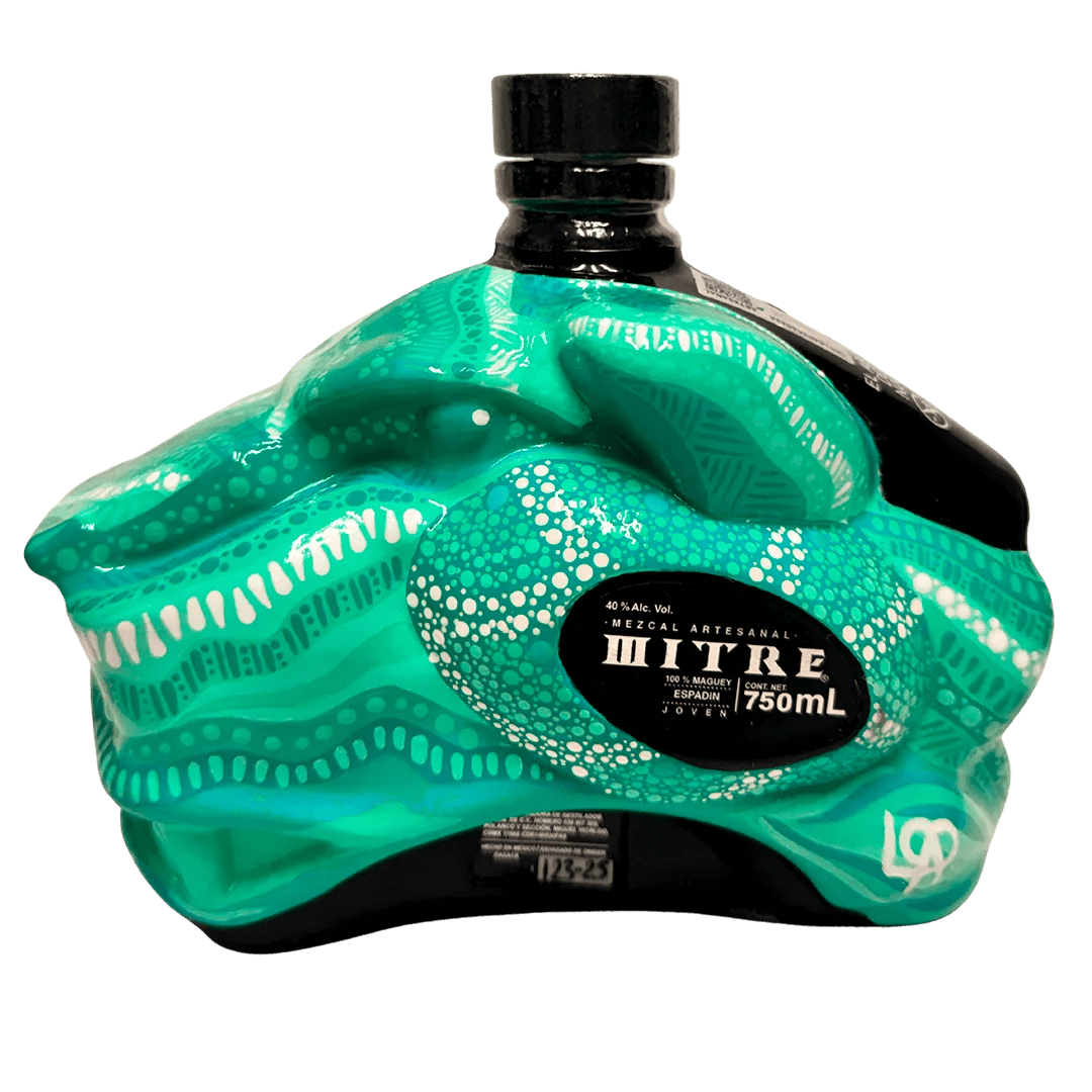 Mezcal Mitre Arte Colectivo | Botella Pintada a Mano | Pieza de Colección - Mezcal Mitre