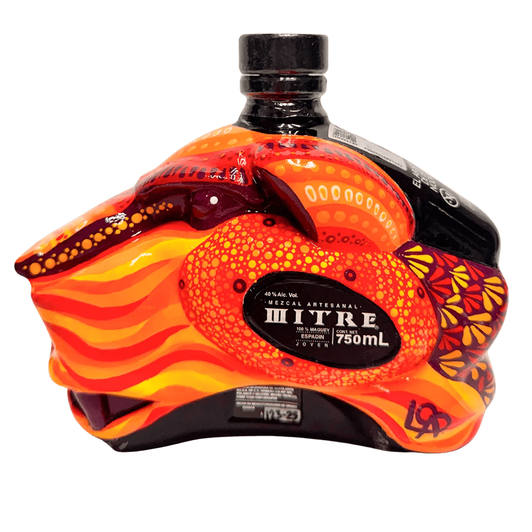 Mezcal Mitre Arte Colectivo | Botella Pintada a Mano | Pieza de Colección - Mezcal Mitre