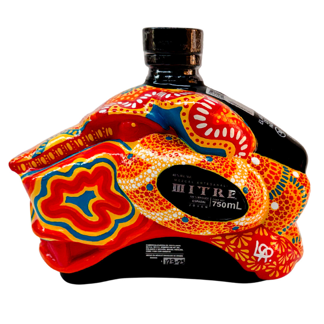 Mezcal Mitre Arte Colectivo | Botella Pintada a Mano | Pieza de Colección - Mezcal Mitre