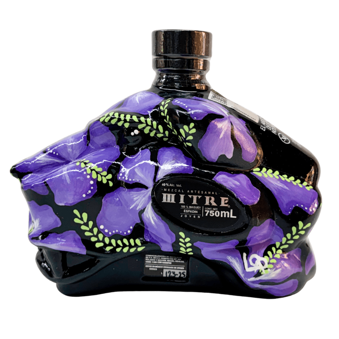Mezcal Mitre Arte Colectivo | Botella Pintada a Mano | Pieza de Colección - Mezcal Mitre