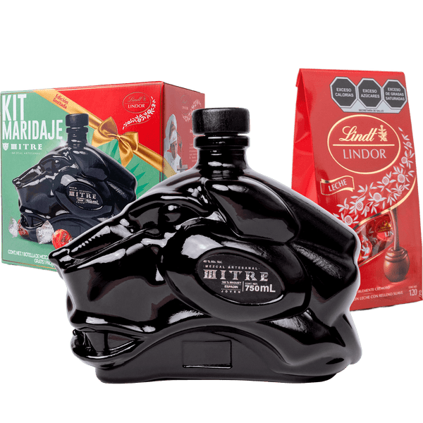 Kit Maridaje Mitre | Mezcal Espadín + Chocolates Lindor | Regalo Gourmet Premium - Mezcal Mitre