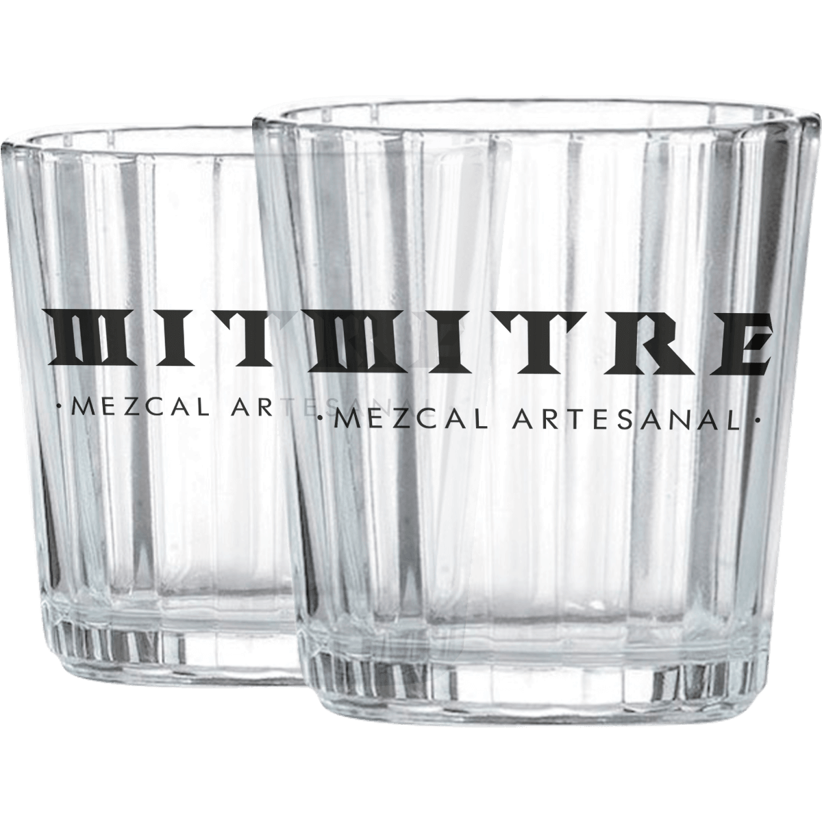 Kit Navideño Mitre | Mezcal Mitre Espadín + 2 Vasos Cruz + 1 Esfera navideña pintada a mano